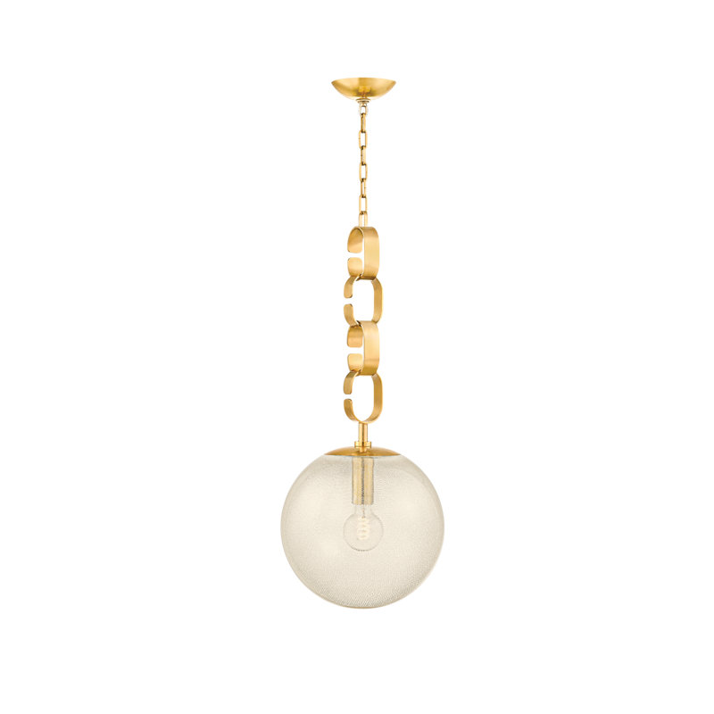 Luminaire suspendu 1 lumière Nessa, H 30 po x l 13 po x P 13 po