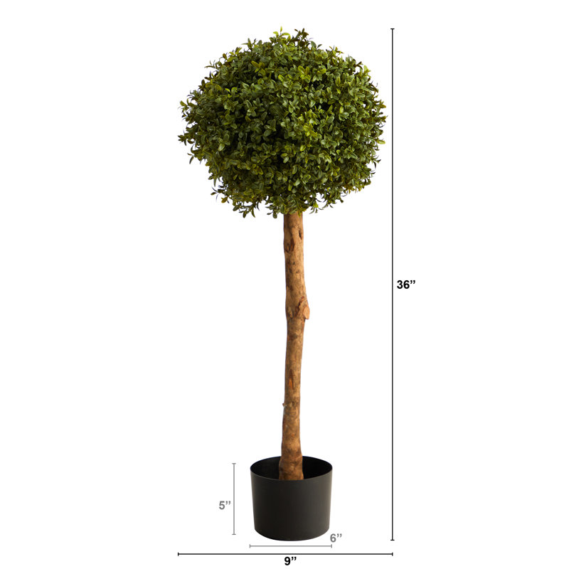 Topiaire de buis artificiel 36 "en pot