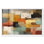 "Urban Patchwork II", art mural abstrait par Art Remedy, cadre blanc, 37 x 25