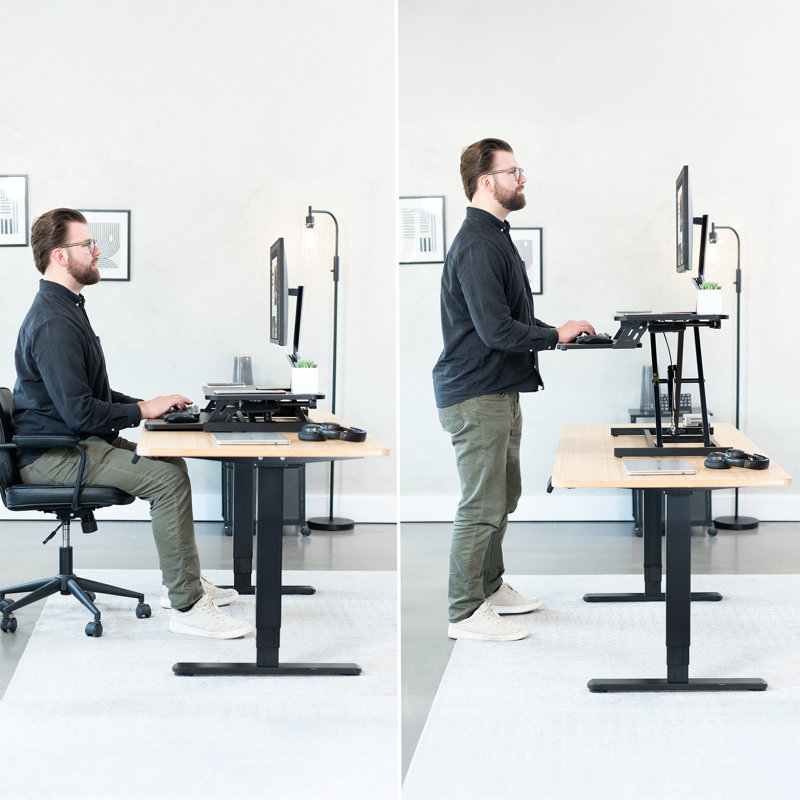32" Standing Desk Converter Series, Black