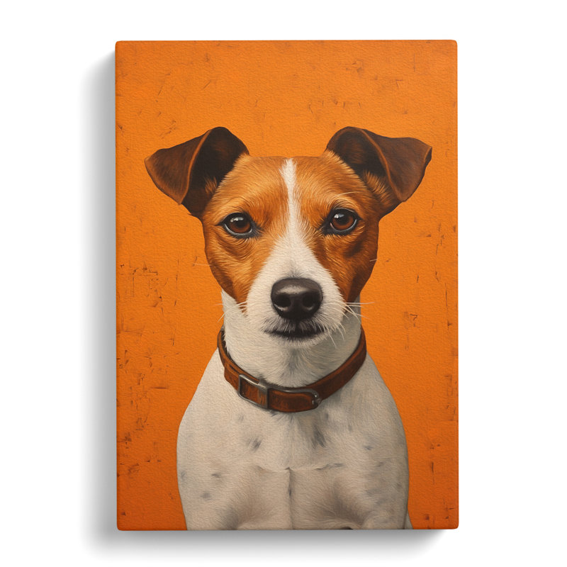 Jack Russell Contemporary - Print, 50cm H x 35cm W x 3cm D