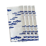 School Of Fish 100% Cotton Square Napkins