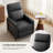 Mid-Century Modern Push-Back Wood-Framed Leather Recliner-827639081