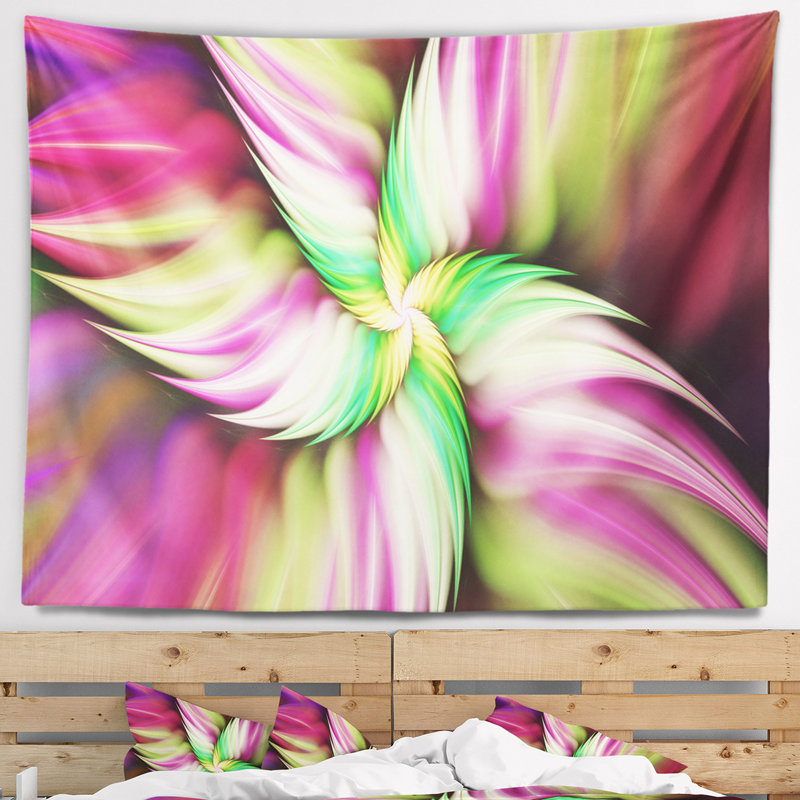 Tapisserie fleur rose florale florale, H 50 po x l 60 po