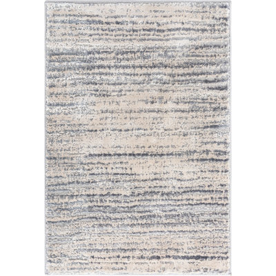 Tapis contemporain Araceli couleur océan