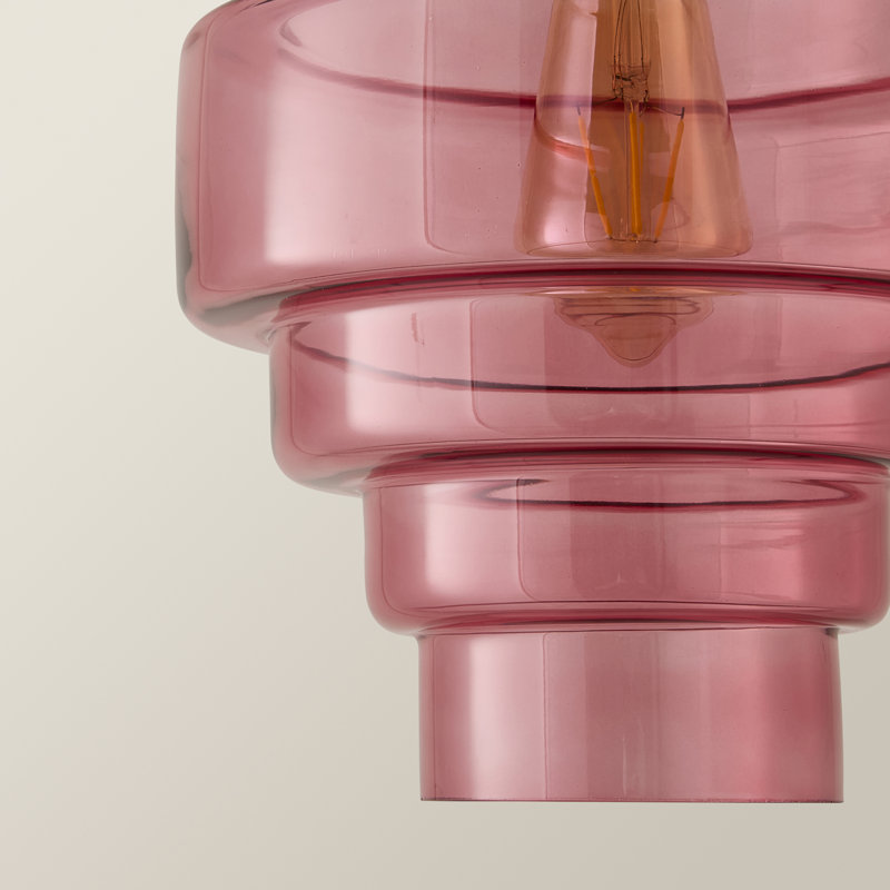 24.5cm H Glass Novelty Pendant Shade ( Slip-On ), Pink