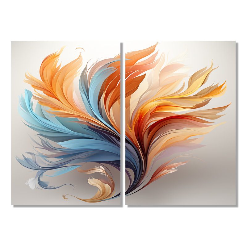 Art mural Liadan - Plumes d'animaux, Wrapped Canvas, Does Not Apply, 36" H x 48" W