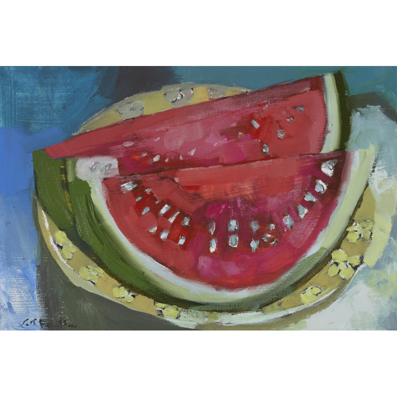 «Lawen Watermelon V On Canvas» par Erin McGee Ferrell, reproduction, H 8 po x l 12 po