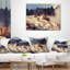 Mammoth Hot Springs View - Coussin décoratif à imprimé paysage
