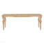 Table de salle à manger extensible rétro Vintage 82,7 pouces avec feuille amovible de 23,6 pouces, naturel