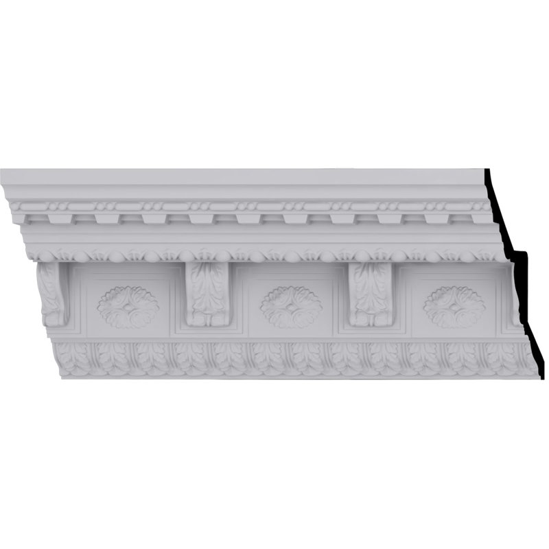 Granada 94.5" White Polyurethane Crown Moulding