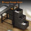 Metal Base Computer Desk with Power Outlet-402340378