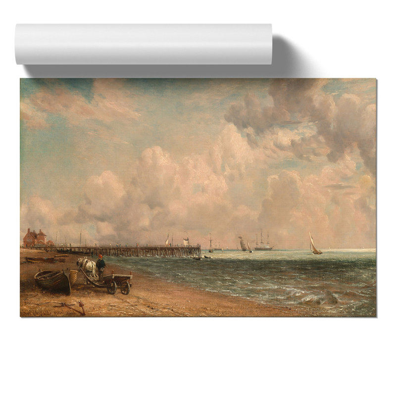 Yarmouth Jetty by John Constable - No Frame Painting, 42cm H x 59cm W x 0.1cm D