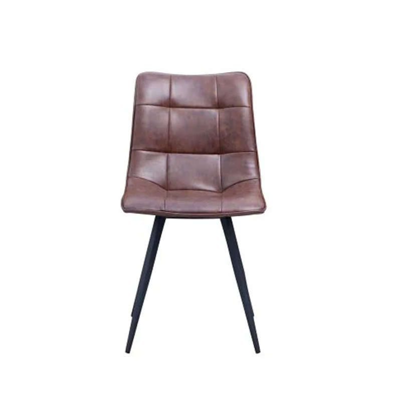 Chaise d'appoint capitonnée, Brun pâle