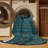 Machine Washable Trellis Blue Area Rug-547591251