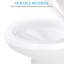 Yescom Gravity Flush Toilette RV Pied de Toilette Pédale Flush HDPE High Profile 20
