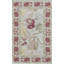 Needlepoint Azm One-of-a-Kind Hand-Knotted High-Quality Red/Ivory/Green Area Rug