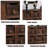 Walnut Solid Wood Rectangular Console Table-1686620786