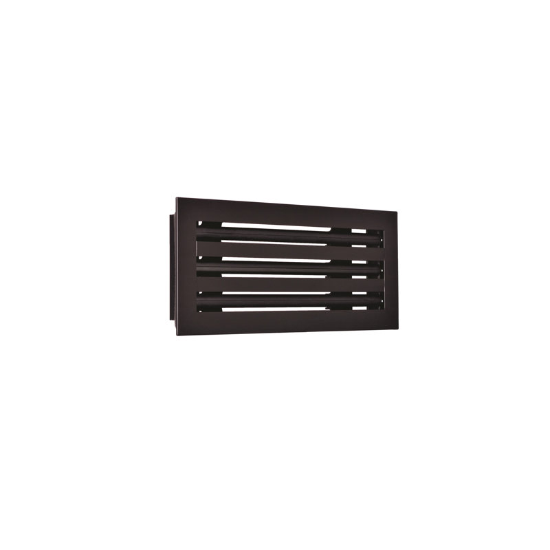 Diffuseur linéaire à fente 12 x 6 Flo Matrix - noir mat, 15 po x 7 po