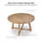 Allijah 54" Solid Wood Round Dining Table-783743068