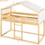 Lit superposé simple au-dessus avec tente Natural-1801869350