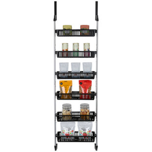  Evelots 5-Tier 40-Jar Hanging /Wall-Door Mount/Pantry Door Spice  Rack/Large Spice Rack Organizer for Cabinet Door : Home & Kitchen