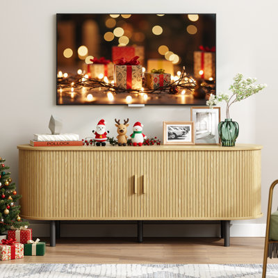 Meuble télé avec rangement et tablettes Jalonda