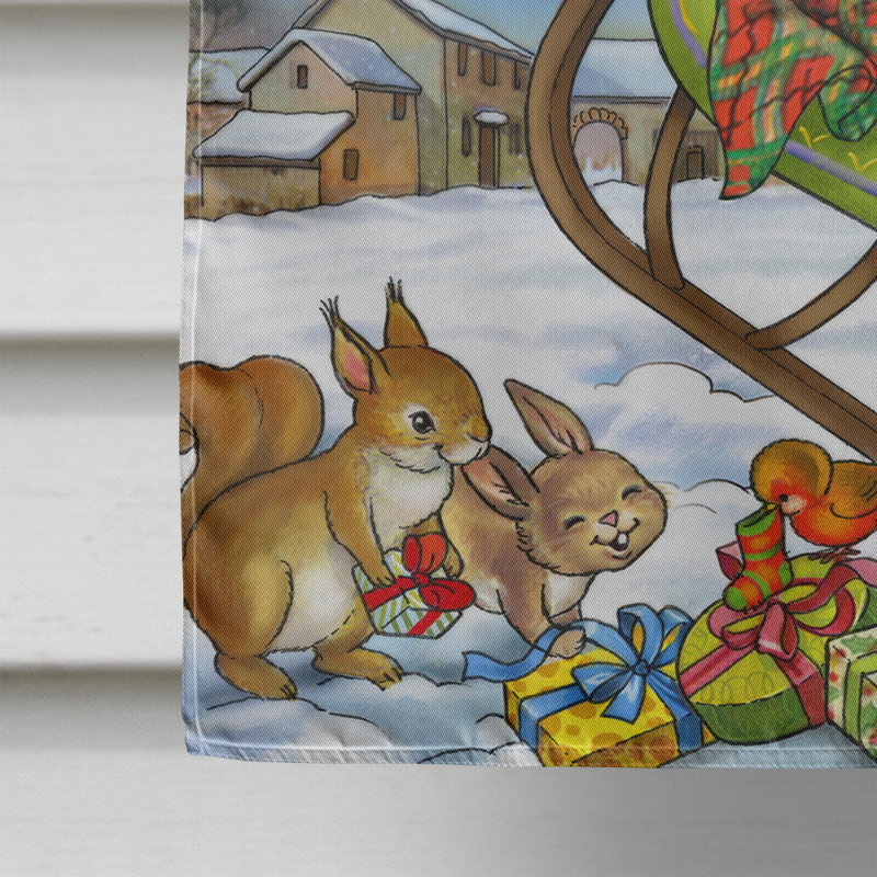 Drapeau de Noël Zaven, H 40 po x l 28 po