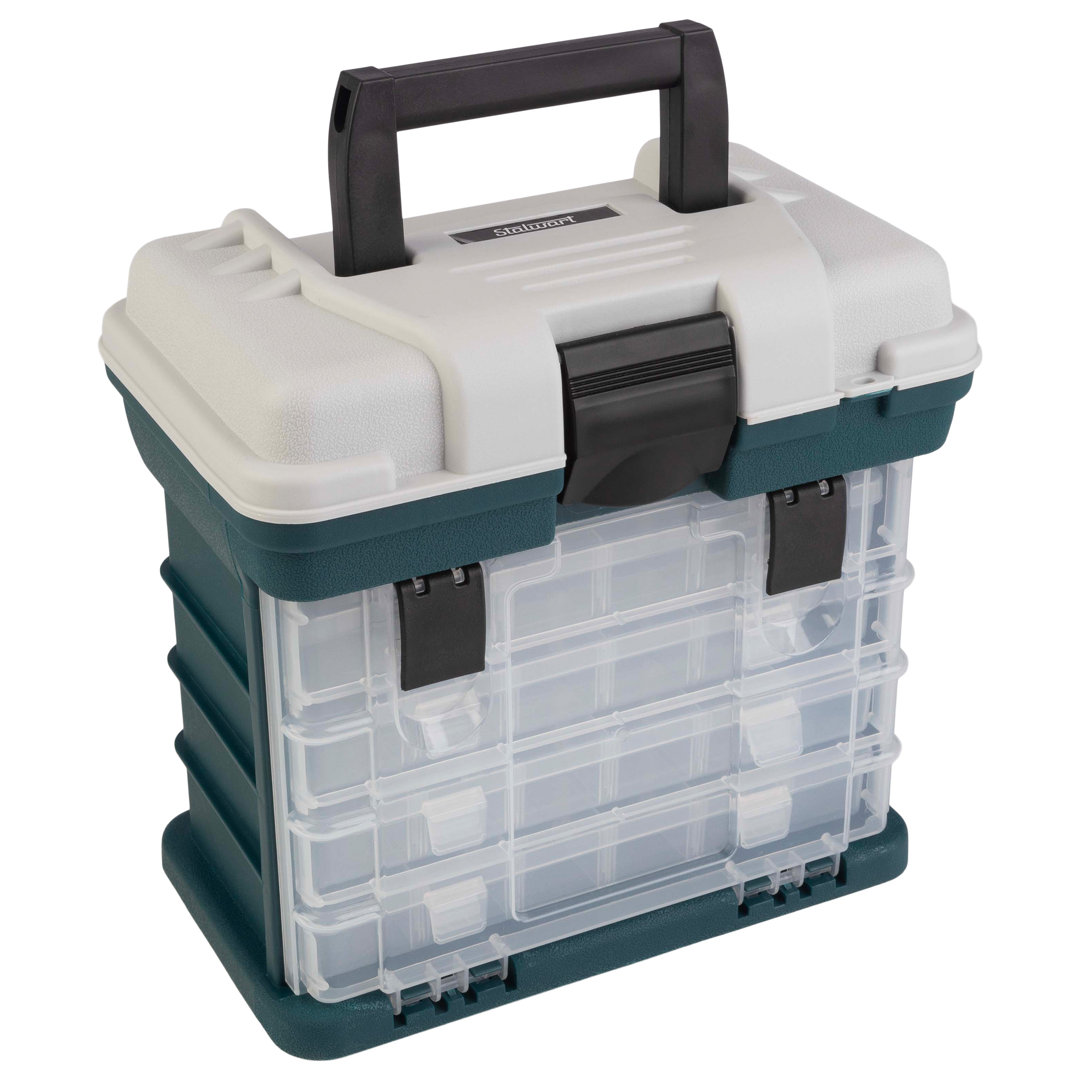 Stalwart Small Parts Organizer Tool Box - with Drawers and Customizable Compartments Stalwart 