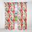 Neutre délicat motif tropical III - Panneaux de rideaux tropicaux-95458705