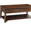 Table basse en noyer avec plateau relevable