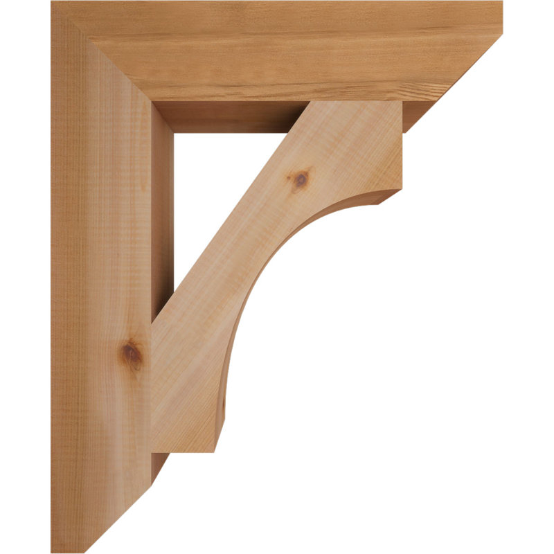Support en bois Westlake, Cèdre rouge, H 22 po x l 3,5 po x P 18 po