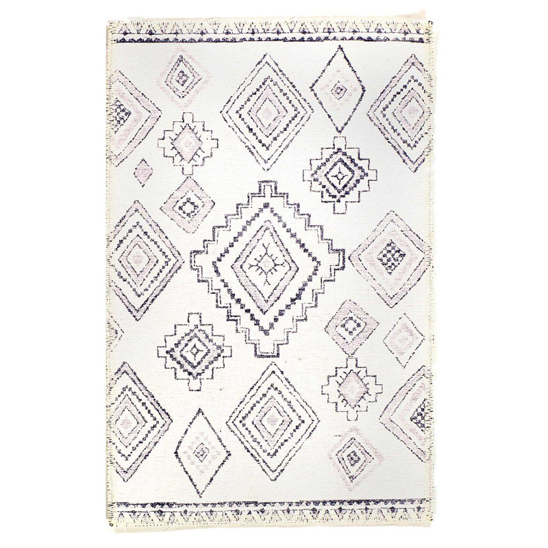 Tapis moderne à tissage large 2 pi x 3 pi