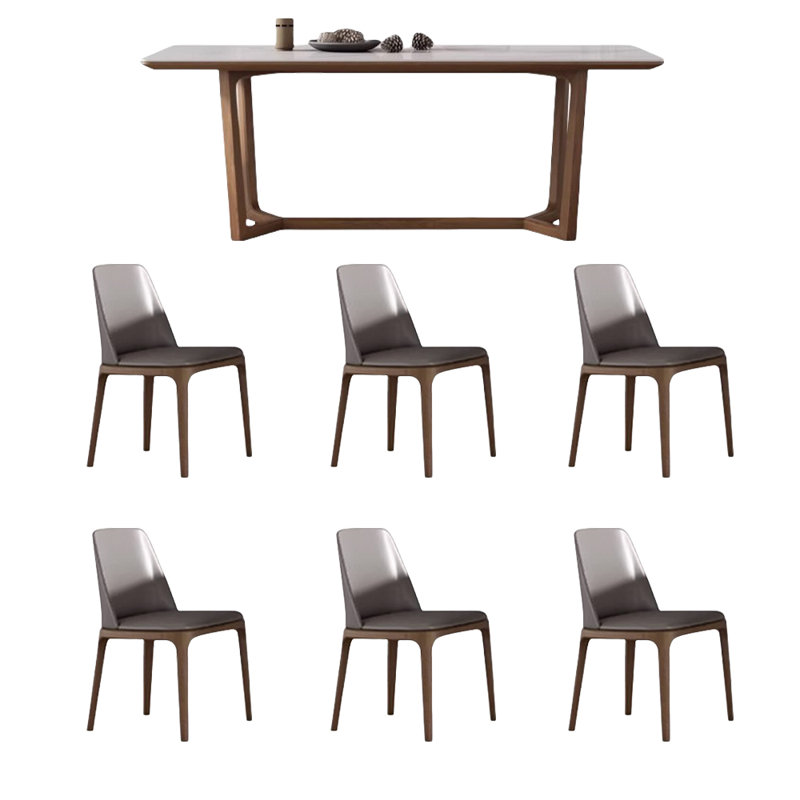 Concevez l'ensemble de table à manger et de chaises Rock The Plate, H 29,52 po x L 78,74 po x l 35,43 po
