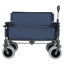 Chariot pliant 3 en 1 avec siège de banc - capacité de 500 lb, pneus de plage de 9 po x 4 po pour le camping et la plage-126069178