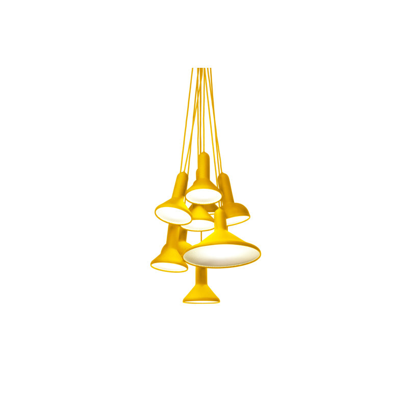 Torch Light, S10 Bunch L1800, 110/120V, 70.87" H x 15.75" W x 15.75" D, Yellow, 10 Lights