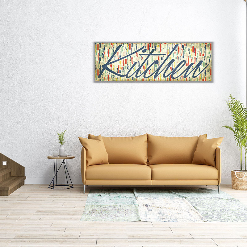 Kitchen - Canvas Print Wall Art, 10" H x 30" W