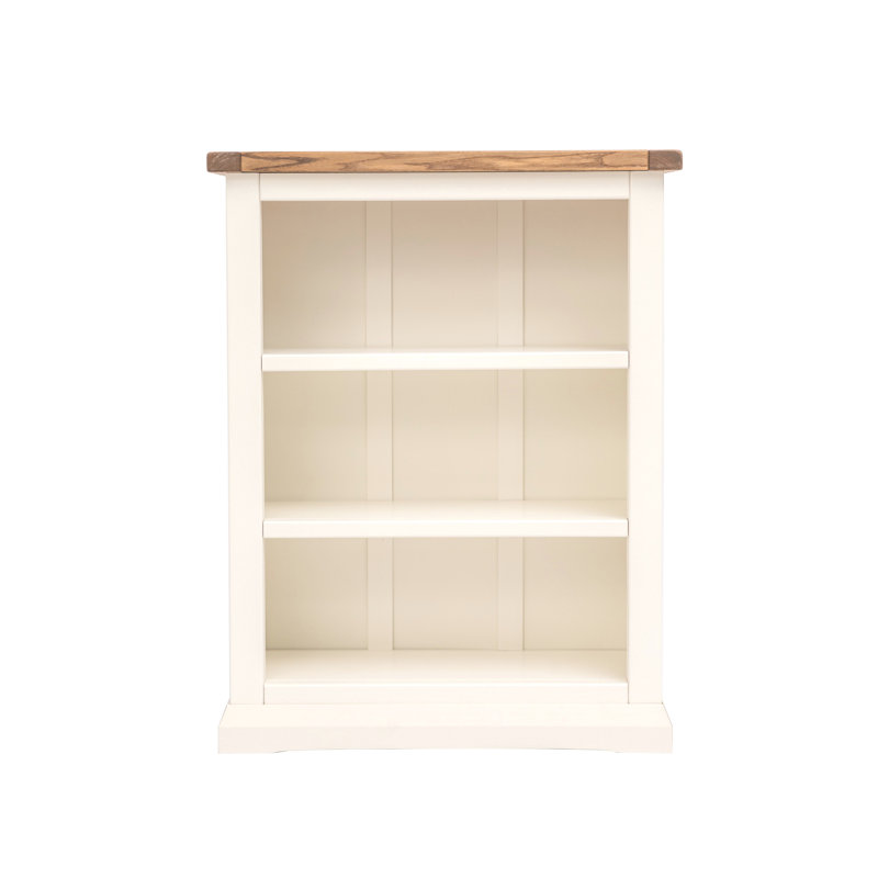 Ireland 90cm H x 70cm W Standard Bookcase, Light Wood, (3 Shelves) 90cm. H x 70cm. W x 25cm. D