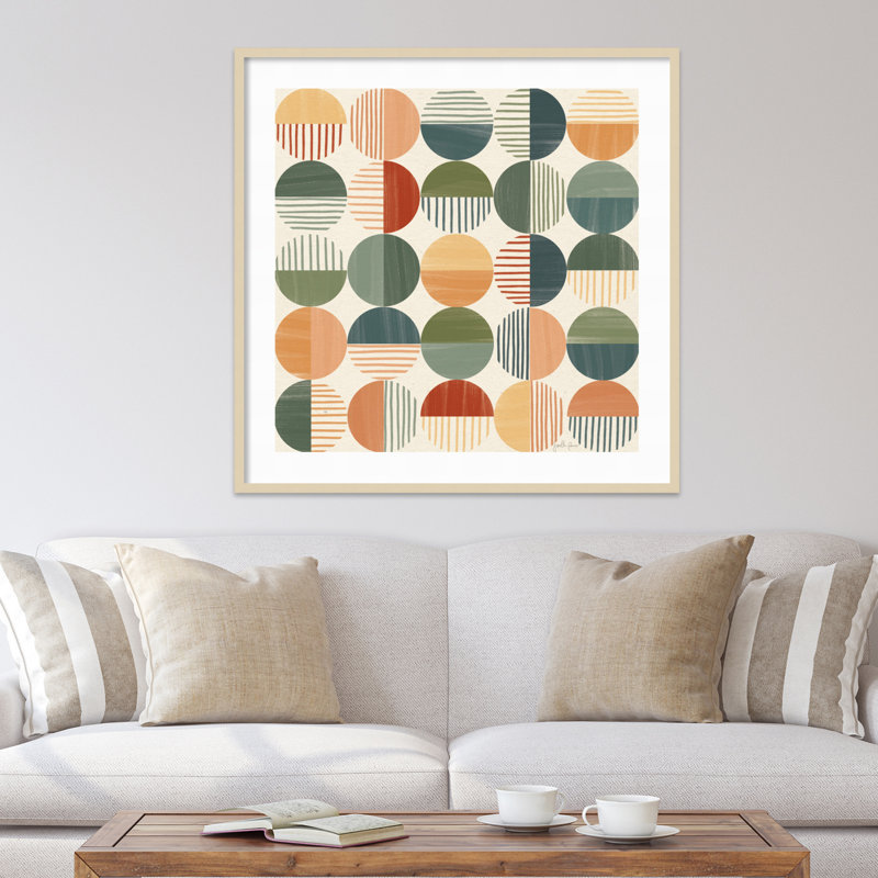 «Born to Roam Pattern II» par Janelle Penner - reproduction encadrée, Brun, H 41 po x l 41 po x P 1 po