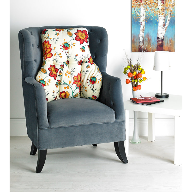 Megaira Floral Backrest Cushion
