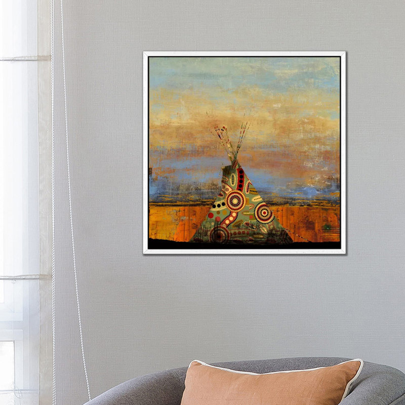 Blue Face by PI Studio - Gallery-Wrapped Canvas Giclée on Canvas, White Floated Frame, 66.04 cm H x 66.04 cm W