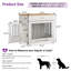 Large Dog Crate Furniture with Flip-up Door, Drawer-1717629969