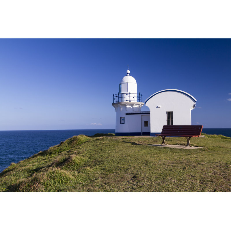 Lighthouse by Shells1 - No Frame Print on Canvas, 20cm H x 30cm W