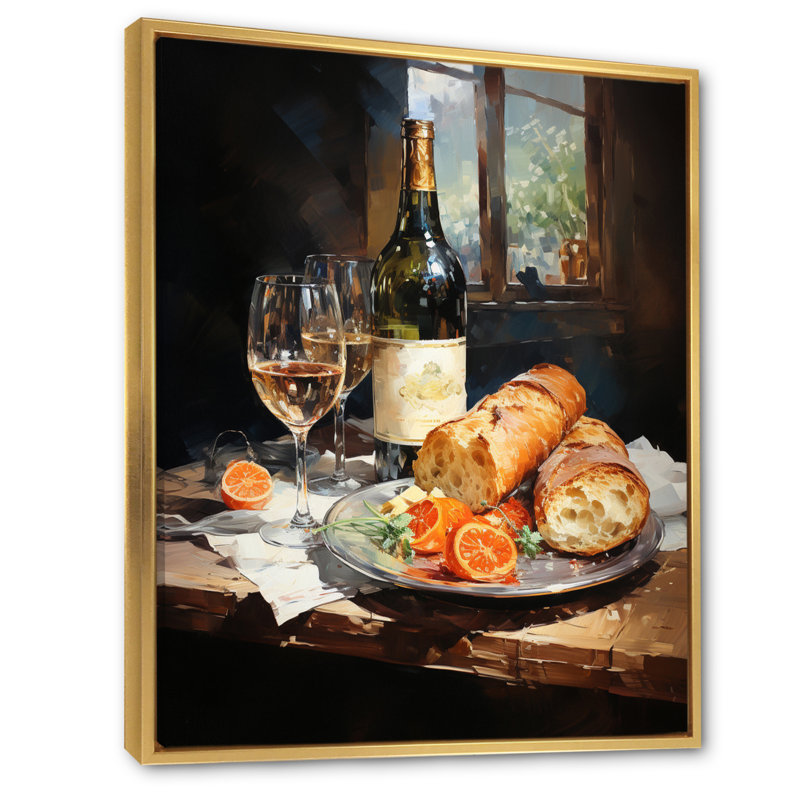 Hecket Food Beer A Festive I, Cadre flottant doré, H 20 po x l 12 po x P 1 po