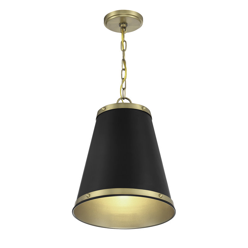 Luminaire suspendu conique à 1 lumière Tonza