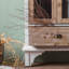 Console en bois massif sculpté