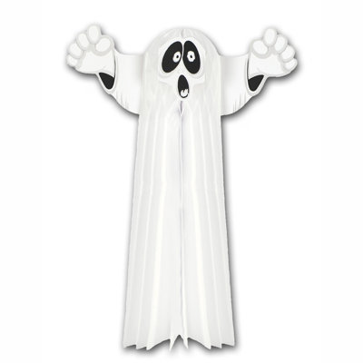 Fantôme d'Halloween suspendu en tissu