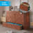 Queen Murphy Bed Chest with Large Storage Drawer & Charging Station, Cherry-480367940
