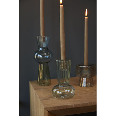 6.5'' H Glass Tabletop Candlestick
