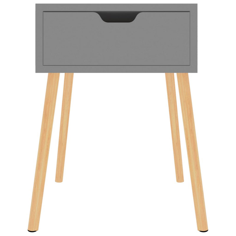 Bedside Cabinets 2 pcs 40x40x56 cm Engineered Wood, Grey, Grey